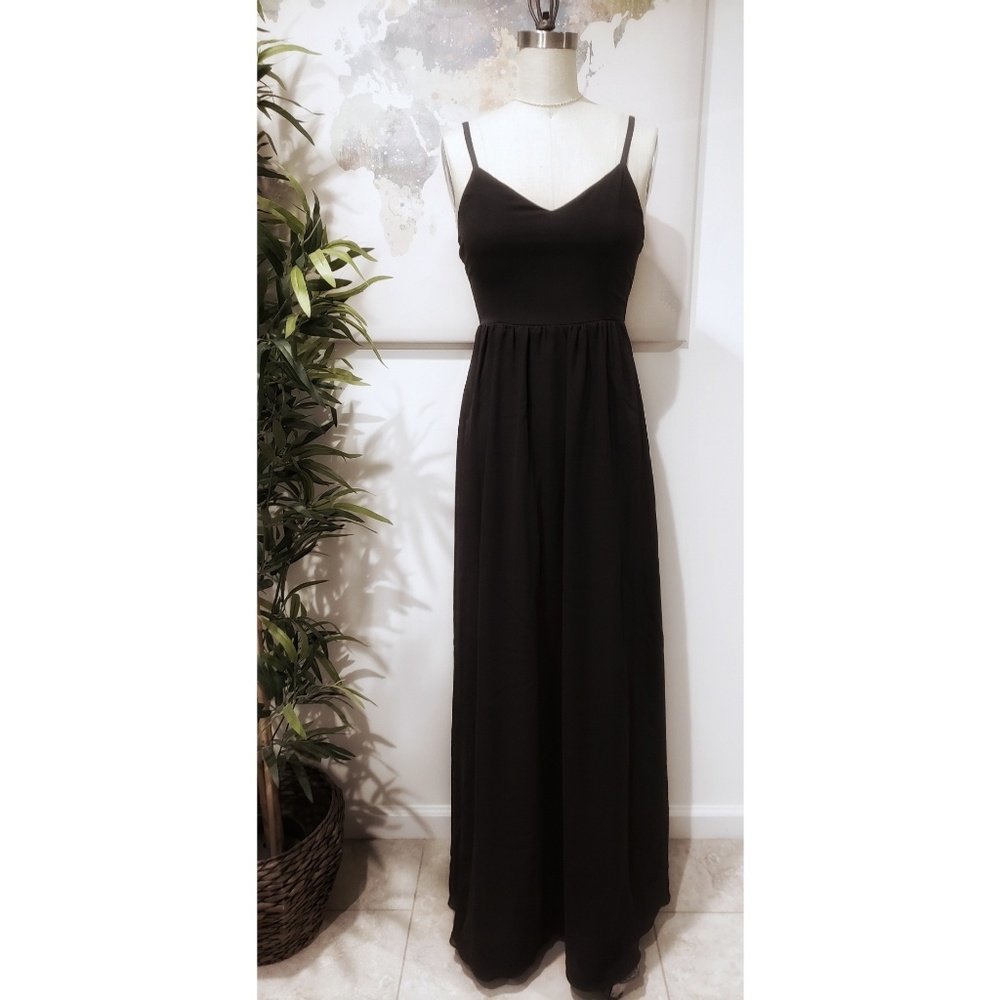 Black maxi dress